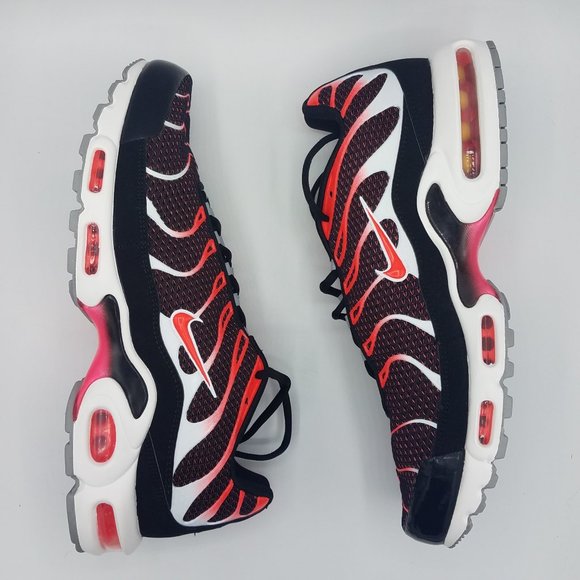 ๐ Nike Air Max Plus TN Black Red White Mesh 97 98 - Picture 4 of 7